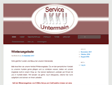 Tablet Screenshot of akku-service-untermain.de